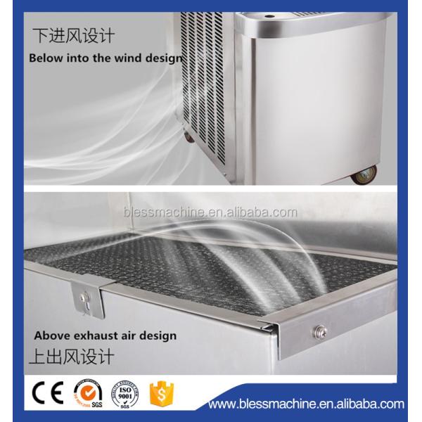 Quick Frozen 3 Flavors Commercial Ice Cream Machine with Pre-Cooling Keep Fresh System