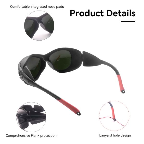 laser protective glasses laser glasses GOGGLE GLASSES 1064nm safety glasses laser lenses protect laser 200-2000nm OD3+ laser protection LASER SAFETI GLASSES laser lenses protect laser ipl glasses