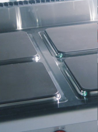 4 Or 6 Plates Electric Range Cookers Round / Square Freestanding Electric Cooker