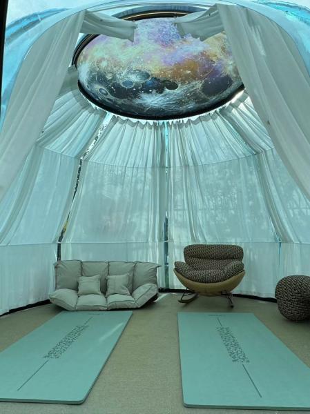 Outdoor Bubble House  Polycarbonate Dome House Glamping For Four Season New Design Dome Tent