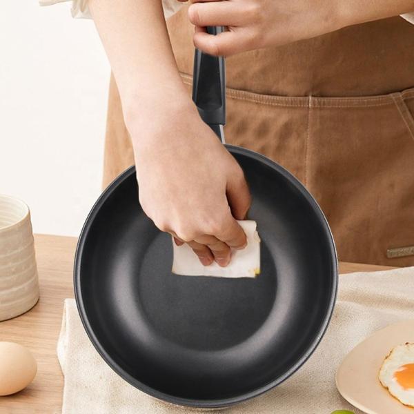 Black Mini Kitchen Sauce Pans Iron Non Stick  With Bakelite Handle
