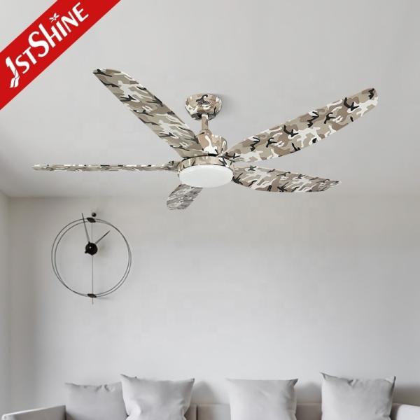 Ventilador de teto de 56 polegadas com iluminação LED dimmable e 5 lâminas de plástico ABS da 1stshine