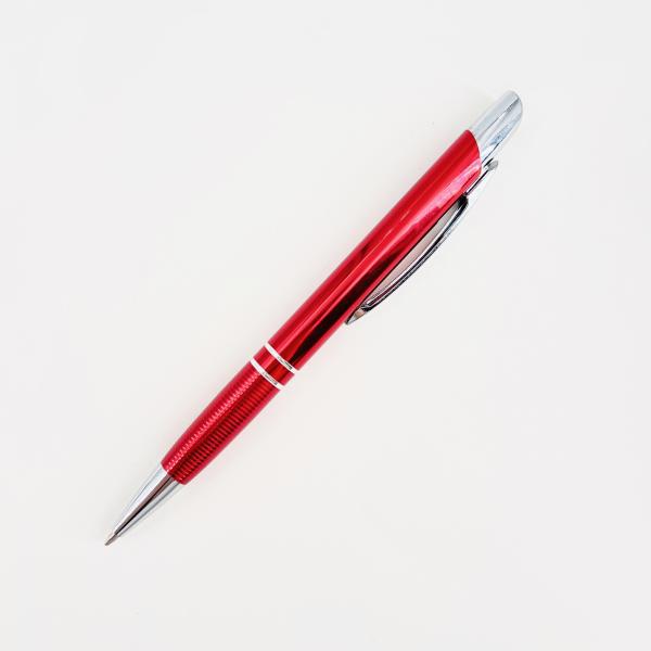 Aluminum Press Ballpoint Pen 1.0 mm Metal Barrel Gift Pen Stationery Supply