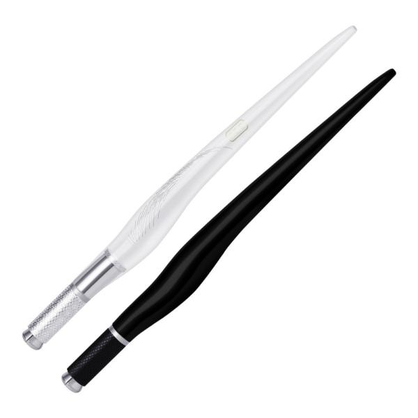 Handmade Acrylic Cosmetic Eyebrow Manual Tattoo Pen for 7 - 17 Pin Blade