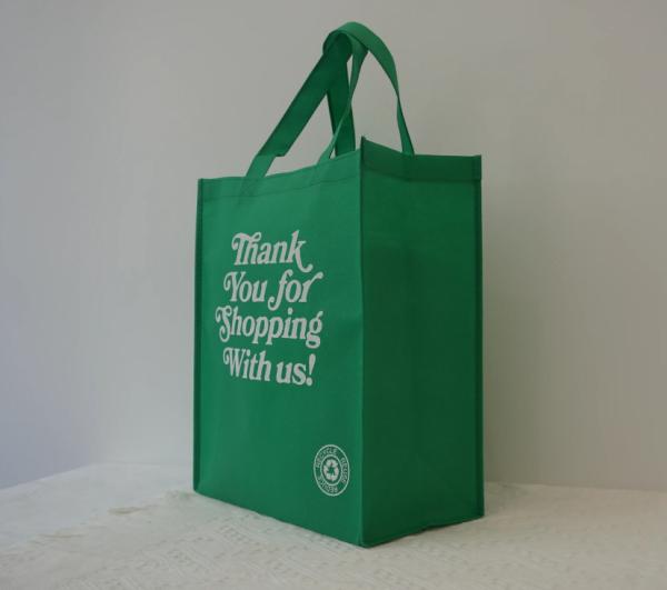 Reusable Grocery Bags Large Non Woven Shopping Bags Foldable Portable Tote Custom Eco-Friendly Tote Bag With Logo Printing Fashionable Handled Non-Woven Advertising Packing Gift Use