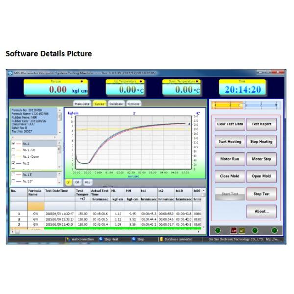 No-Rotor Rheometer Rubber Testing Machine ,Electronic Rotorless Rheometer Rubber Testing