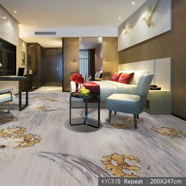 Tufted Wool PP Material Nylon Printed Carpet Roll for Home Hotel Room Prayer Space