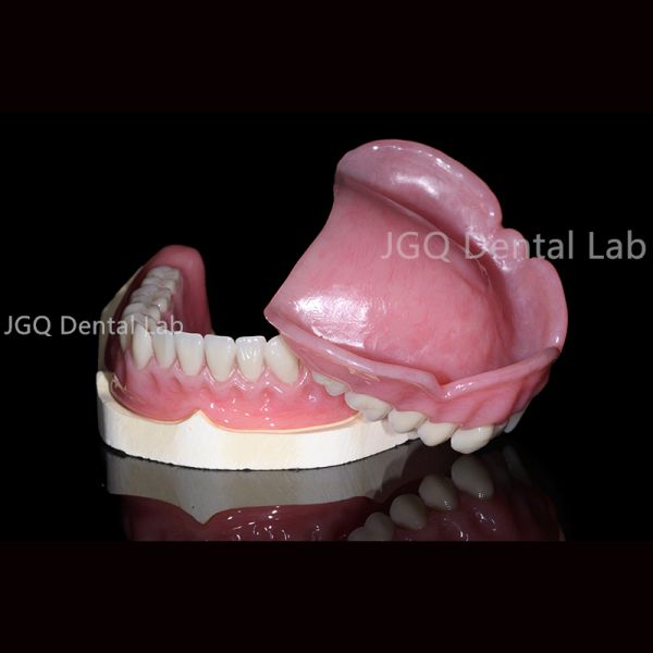 Acrylic Teeth Complete Adsorptive Dentures Customized from China Dental Lab