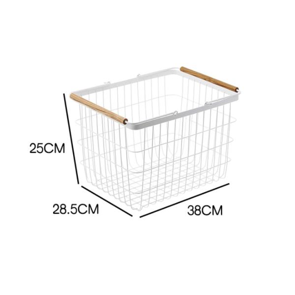 Two Layers Galvanized 960mm Height Steel Laundry Basket