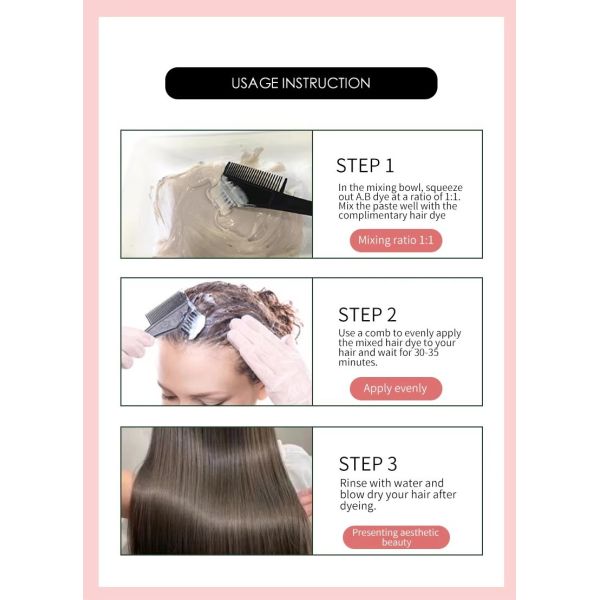 Factory Price  Permanent Home Hair Dye Ammonia Free Hair Color Kit Wholesale from Reliable Hair Dye Factory