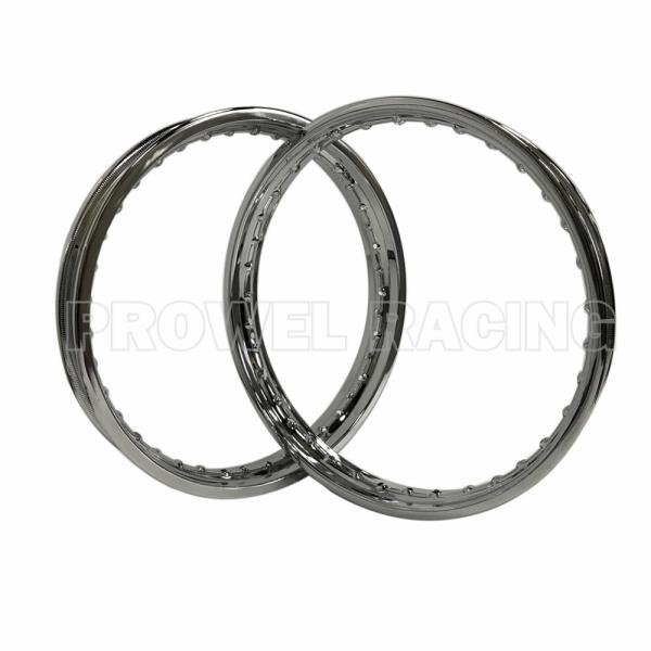1.60x18 Stainless Steel Motorcycle Spoke Wheel Rim In Silver