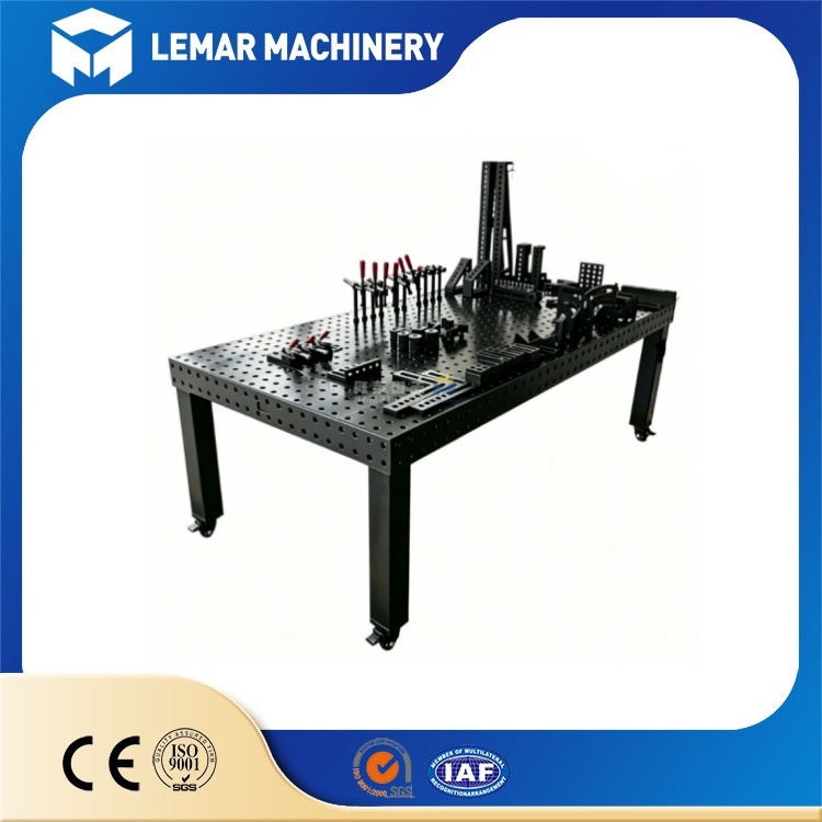 CE Certified D16 3D Steel Welding Table for Fabrication Shops