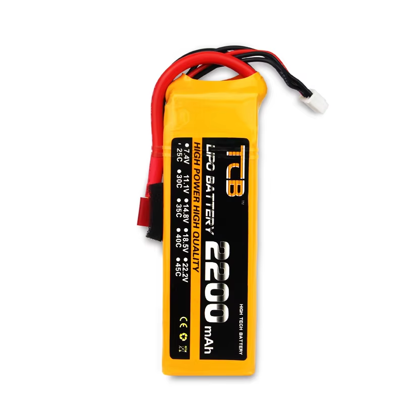 Versatile 3S 25C Lipo Battery Customized 11.1 V 2200mAh Lipo Battery