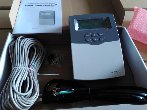 Sistema de controlo inteligente pressurizado SR609C do controlador solar do aquecedor de água