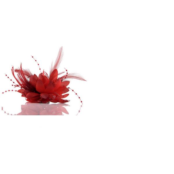 Bridal headdress feather flower wrist corsage pearl wedding dance party clothes accessorie