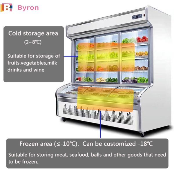 Customizable Commercial Glass Door Freezer Multi Purpose C Store Coolers