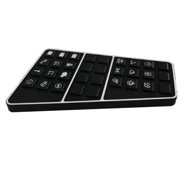 Touch Feeling Heavy Machinery Silicone Rubber Keypad For Excavator Bulldozer Keyboard