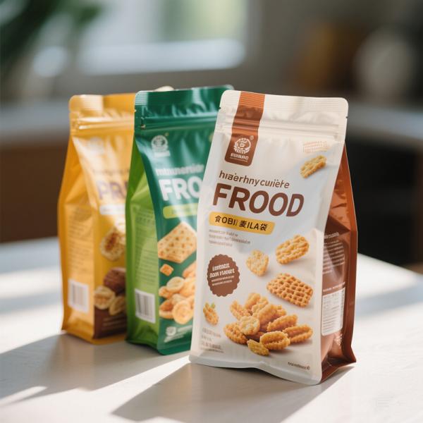 Custom Printed Stand-Up Composite Bags - Full CMYK & Soft Touch Finish