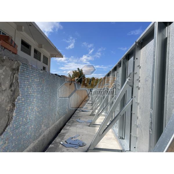 Steel Leisure Swimming Pool 50x25x2M / 25x20x2M With Intelligent Control System