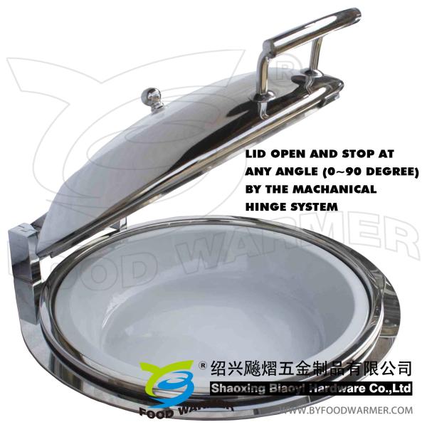 Electric Buffet Carving Station Stainless Steel 304 Stem Rotating Design Mirror Finished