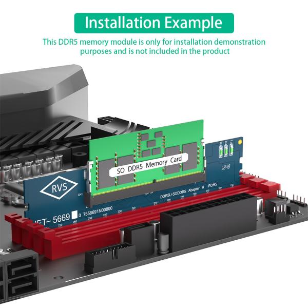 Portable SO RAM DDR5 à bureau Adaptateur U-DIMM DDR5