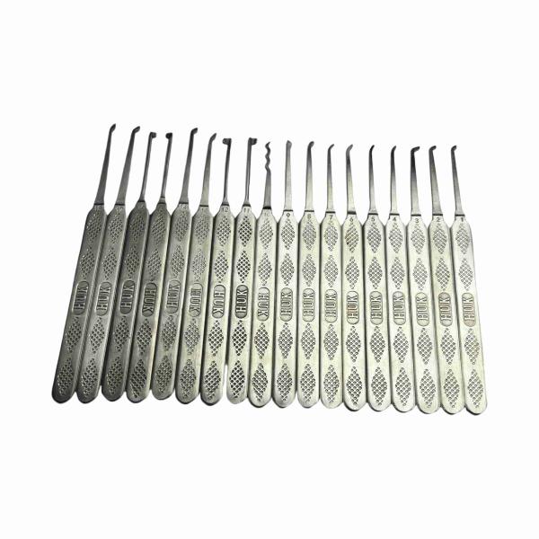 Single Hook Lock Pick 20pcs Locksmith Tools Kit Mix Color For Beginner