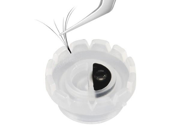 Copo transparente da ferramenta da colagem da flor de Sun dos acessórios da extensão da pestana