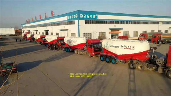 Sinotruk Heavy Duty Semi Trailers 3 Axles 30m3 Bulk Powder Tanker Trailer