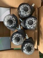 Roues à roulettes en PU transparentes écologiques pour le mouvement en douceur des meubles