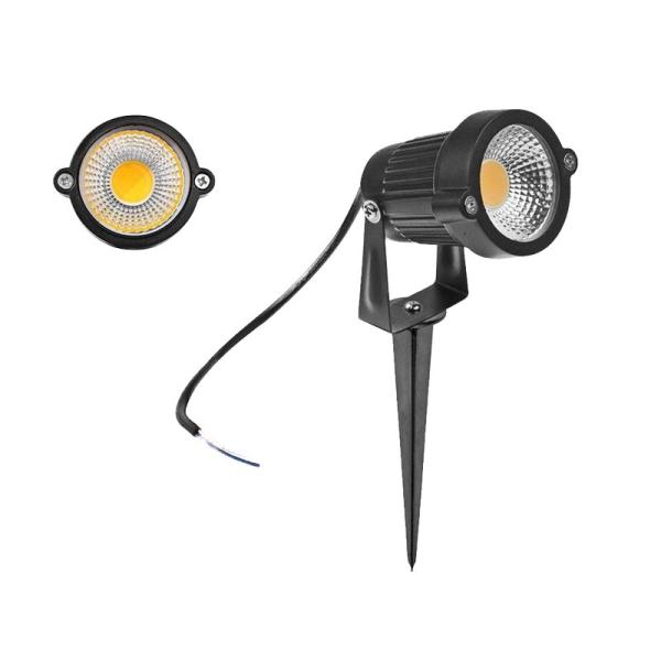 DC12V IP65 810lm Outdoor COB Spotlight Aluminum Body LED Floor Light for Lawn Garden Tree