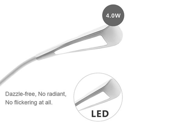 Energy Efficient Gooseneck LED Table Lamp , Flexible Portable Reading Lamp