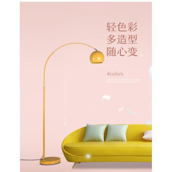 Macaron floor lamp fishing led floor lamp dimmable living room yellow floor lamp(WH-MFL-124)