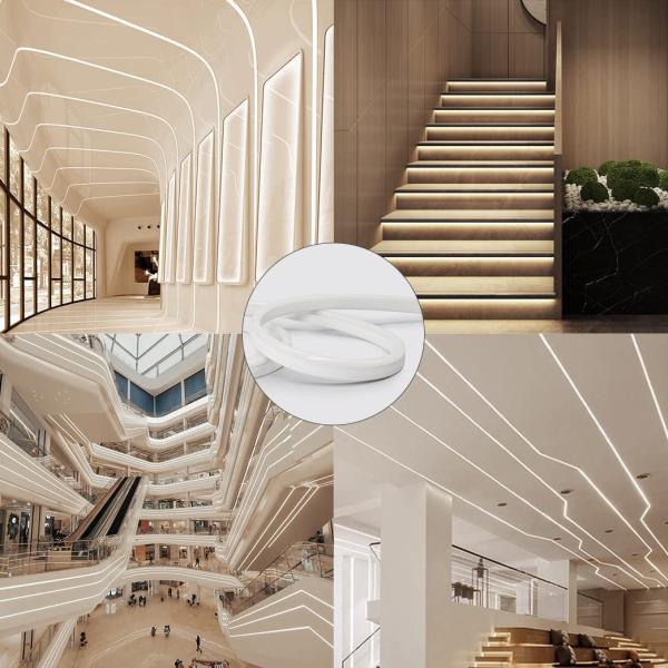 Interior del coche LED apagable 12V LED Neon Flex 3500K Blanco cálido