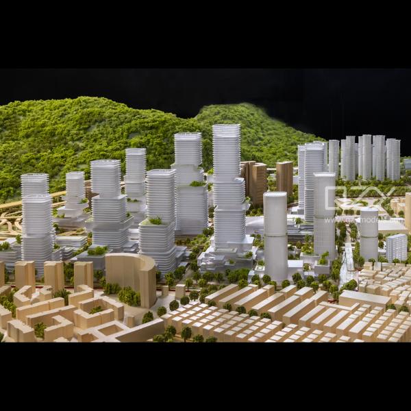 HUAYI Arquitectura Modelo de maquetación Modelo de planificación urbana 1/1500 Shenzhen Meilin