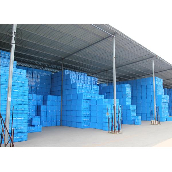 Мелкий стекающ не складную провентилированную пластиковую клеть 520 * 360 * 320 Mm для хранения