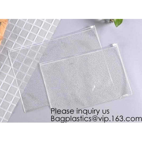 China Manufacturer Wholesale Transparent Beautiful Clear Eva Cosmetic Bag,Travel Bag With Double Zip Design, Bagease