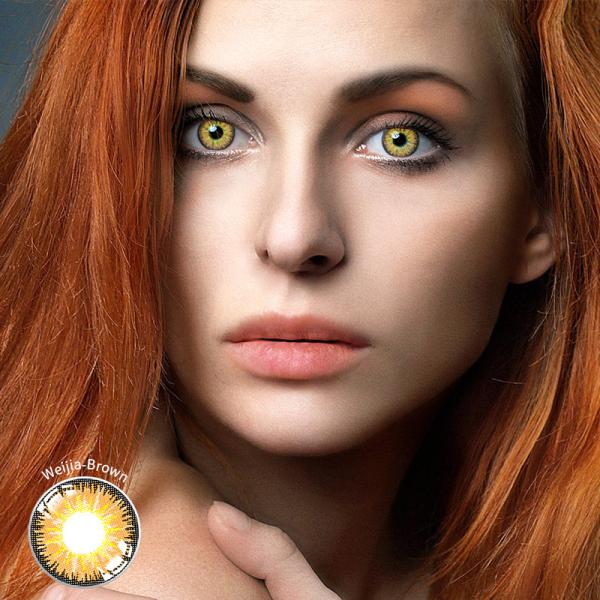 Цвет изменяя предписанные покрашенные линзы окуляра 8.5mm Брауна контактов