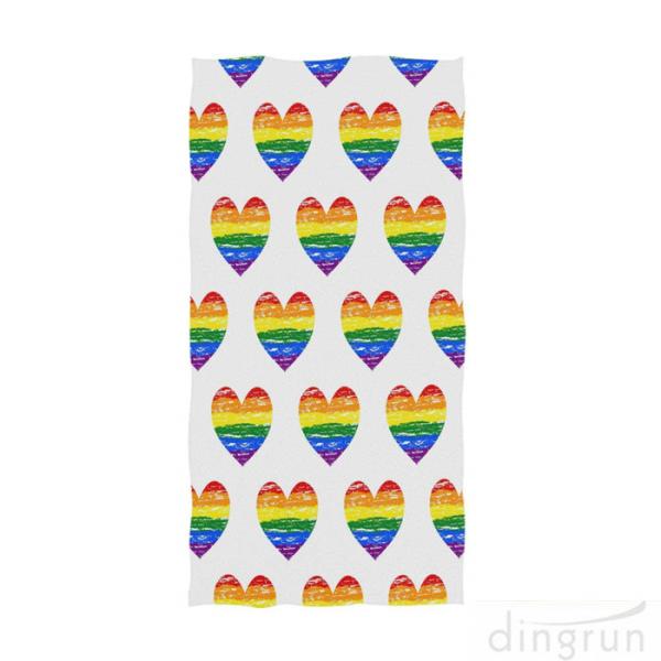 Homosexual Love Rainbow Hand Towels Gay Pride Bath Bathroom Shower Towels