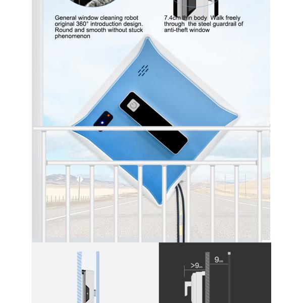 Highly Electric Remote Control Window Glass Cleaner Robot with Dual Water Spray Function