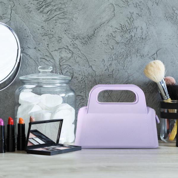 Colorful Customized Silicone Zipper Pouch for Women's Cosmetic and Toiletry Storage