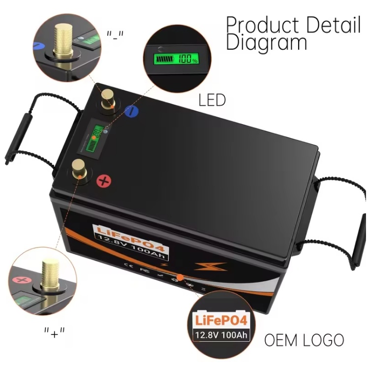 LiFepo4 12.8V 100Ah Electric Vehicles Battery Pack For Power Tool