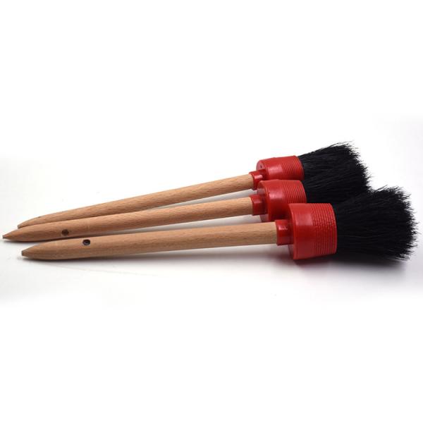 5 Pack Boar Hair Car Motorcycle Automotive Cleaning Brushes PP Material