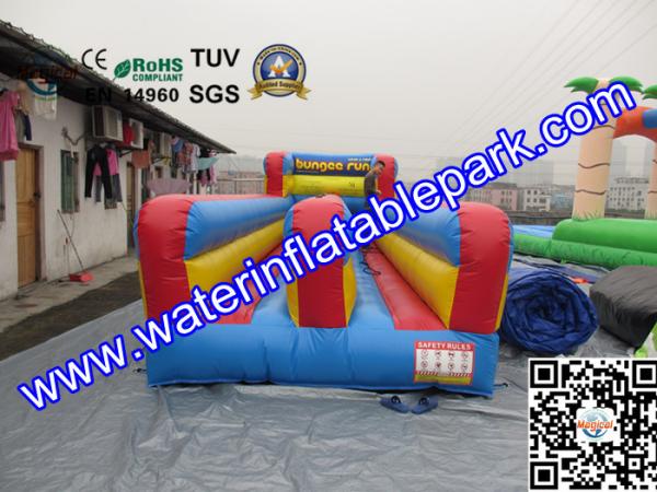 Custom Inflatable Sport Games , Inflatable Bungee Run 10M x 3M