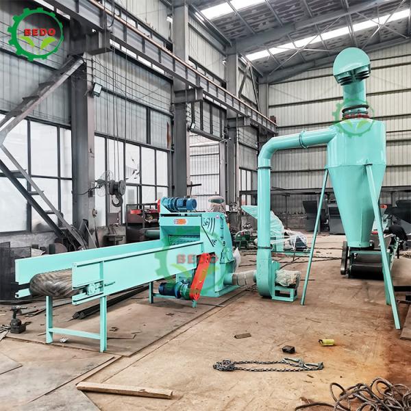 Carbon Steel Potable Wood Shredder Machine 10mm Screen Hole Size