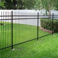 6ft alto preto Decorativo Tubular Cercas de aço Metal Cercas de jardim ao ar livre