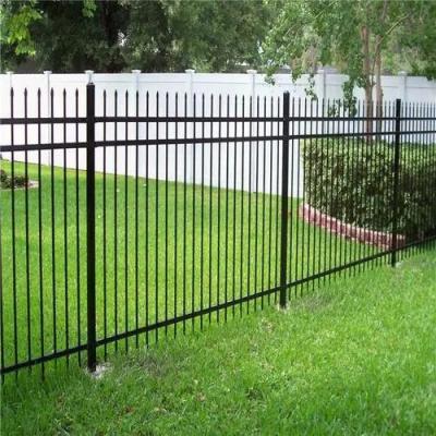 6ft Tall Black Decorative Tubular Steel Fence Metal Outdoor Garden Fence