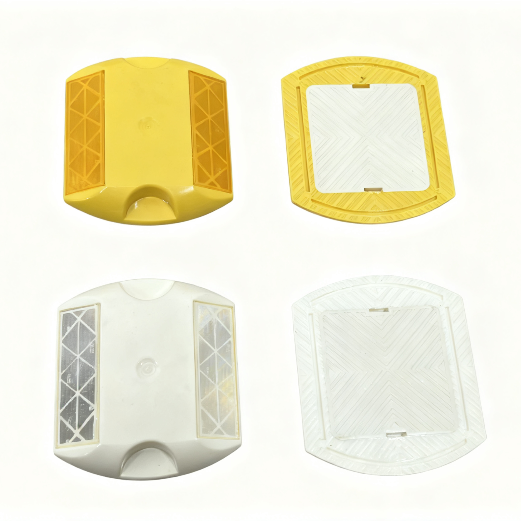 100x88x15mm ABS Raised Road Stud with Ground Mount with Pin Options Reflective MarkersEnhanced Road Safety
