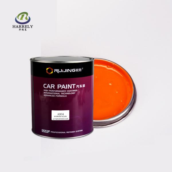 Spray Orange Yellow Car Paint , 2K Acrylic Spray Auto Body Repair Paint ISO9001
