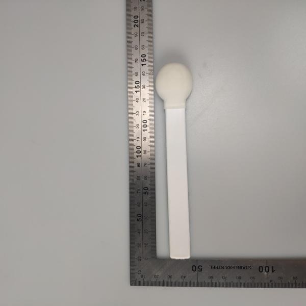 L'éponge blanche forte de poignée tamponnent la grande tête ronde 5 pouces