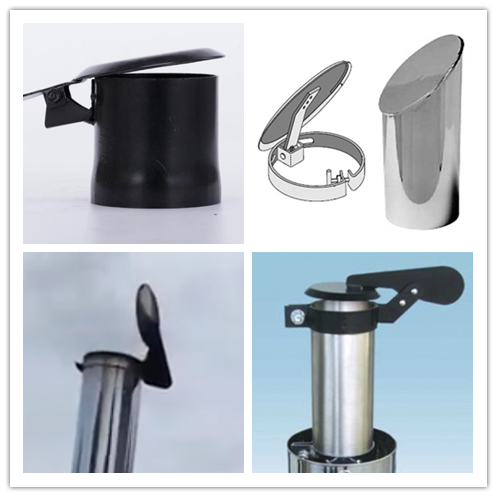 Покрытые хромом стальные коробки оцинковывают покрытый язычок крышки дождя вытыхания